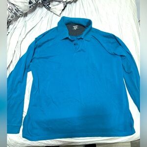Men's St. John's Bay Long Sleeve Collared Shirt Size 2XLT